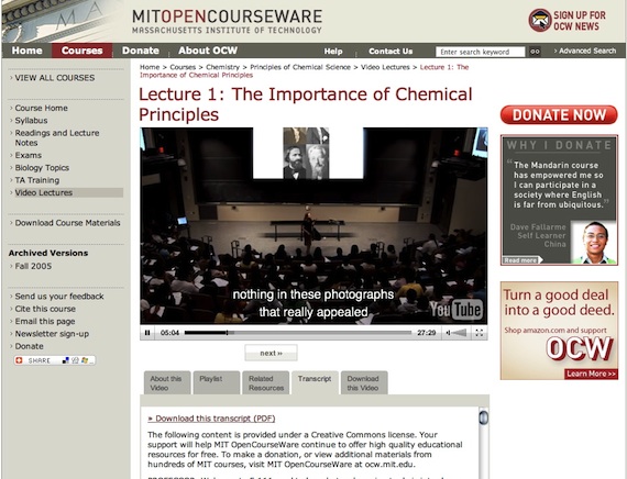 From the first lecture in the Principles of Chemical Science undergraduate course.